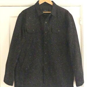 Marc Anthony Men's Jacket. Black Speckles. Lined. Poly/cotton/wool blend. Size L
